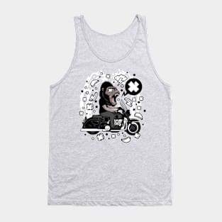 gorilla biker illustration Tank Top